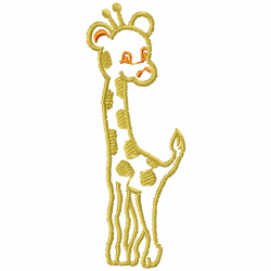 Giraffe Embroidery Design 5